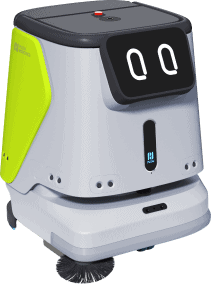 Pudu CC1, the cleaning robot waste water tanks with real-time notifications of cleaning progress.